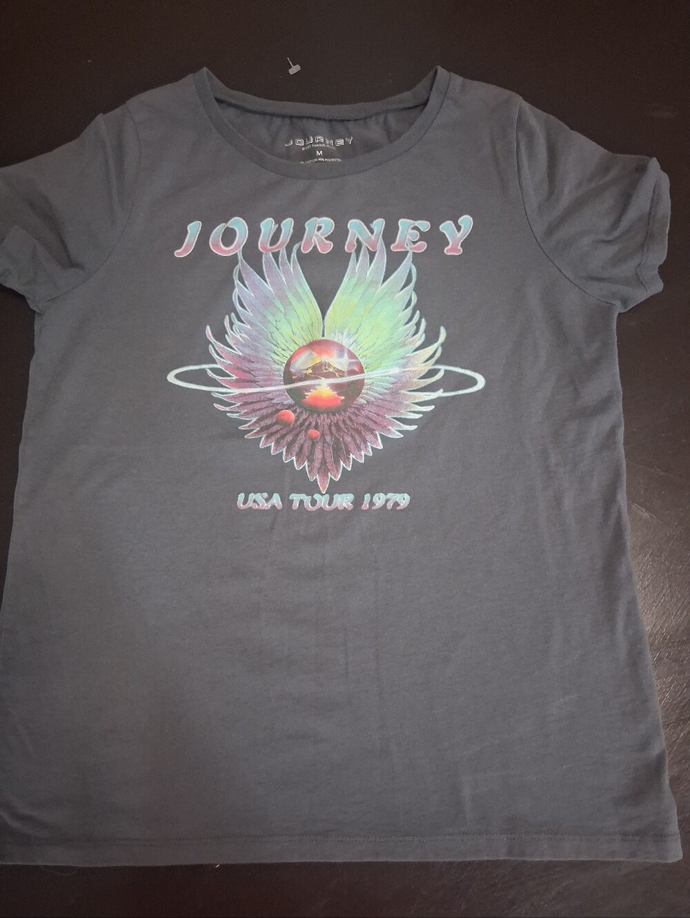 Journey Graphic Tee for Kids - Charcoal Black